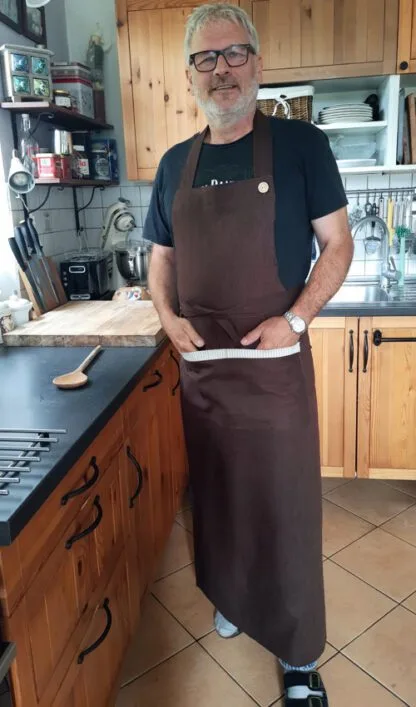 Lněná zástěra - MAXI