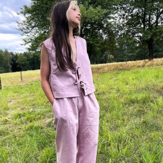 Lněné kalhoty ROSE LINEN