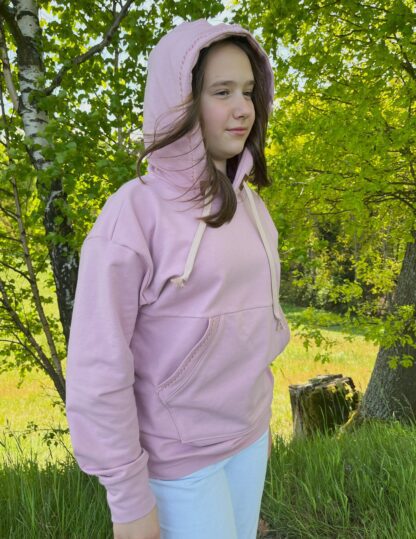 Mikina s výšivkou - DUSTY PINK