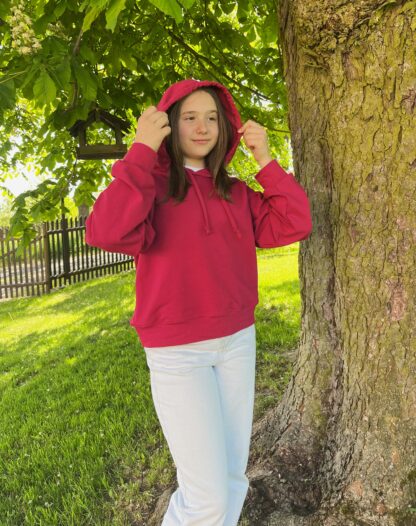 Mikina CROP - GRANÁTOVÉ JABLÍČKO - Image 4
