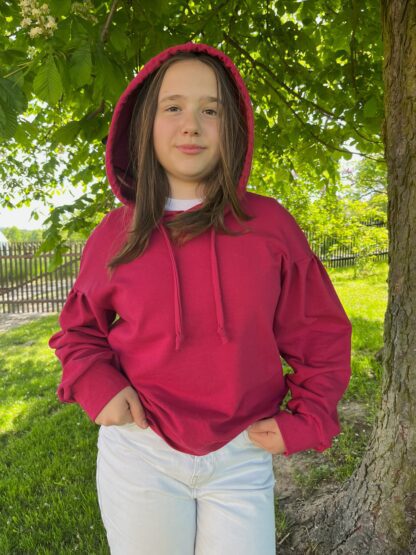 Mikina CROP - GRANÁTOVÉ JABLÍČKO - Image 2